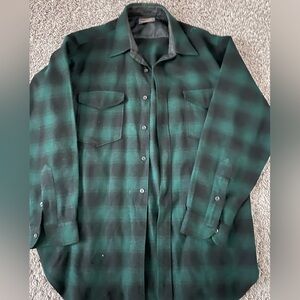 Pendleton Green and Black Wool Lined Jacket